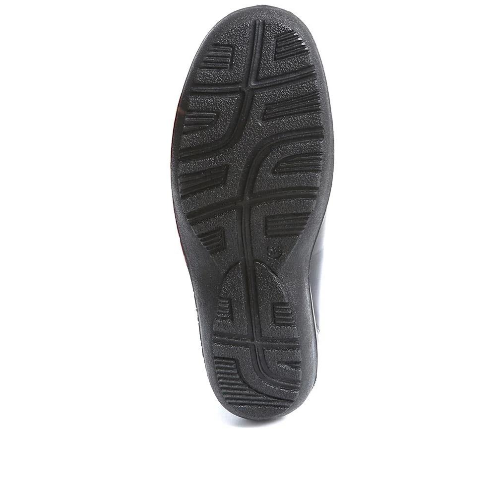 Wide Fit Leather One-Touch-Fasten Monk Shoes - RAJA2305 / 307 957 - Black - Image 4