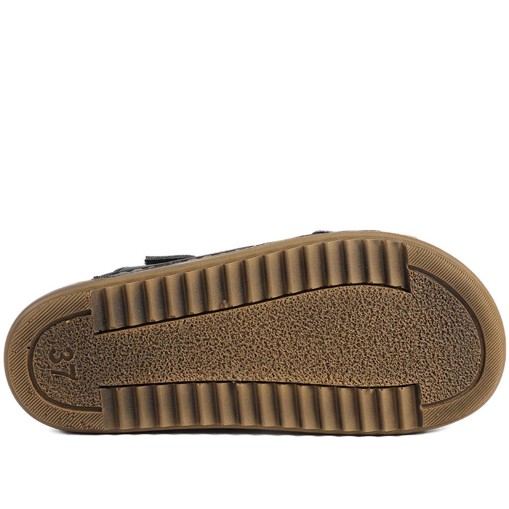 Wide Fit Sandals with Buckle Detail - SERAY43008 / 329 224 - Black - Image 6