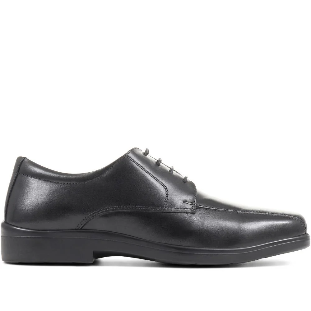 Wide Fit Leather Shoes - THEST36003 / 323 285 - Black - Image 2