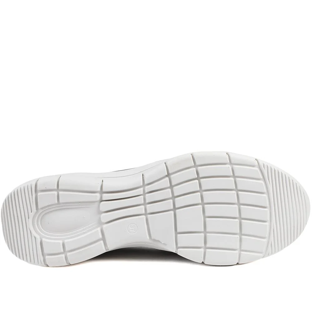 Wide Fit Leather Slip-On Shoes - BRK41034 / 327 021 - Pewter - Image 6