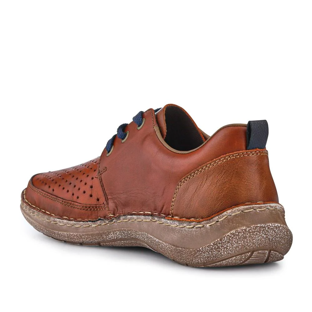 Wide-Fit Leather Slip-On Shoes - RKR41529 / 326 936 - Tan - Image 3
