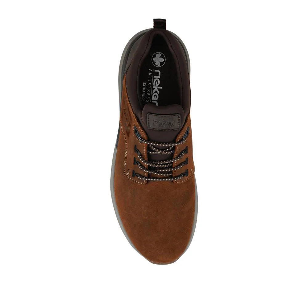 Wide Fit Leather Slip-On Shoes - RKR42504 / 327 705 - Brown - Image 4