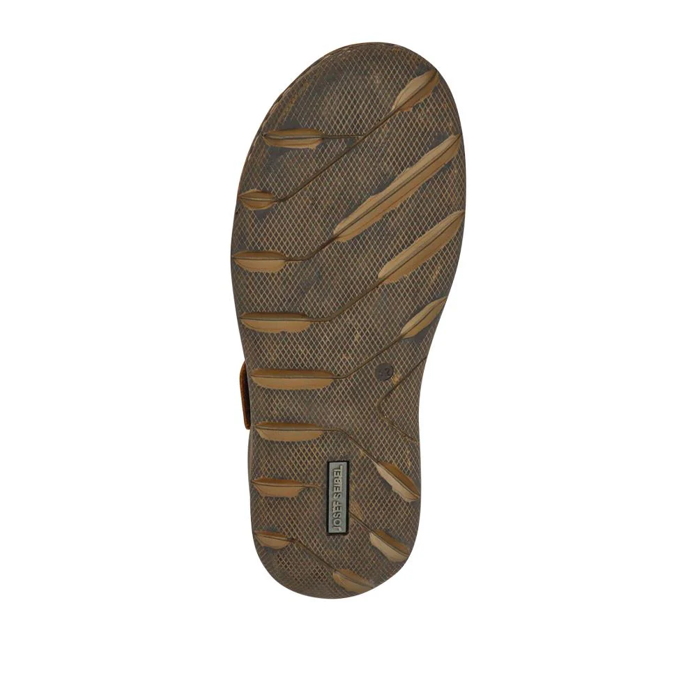 Wide-Fit Leather Touch-Fasten Sandals - JOSEF41500 / 327 043 - Tan - Image 6