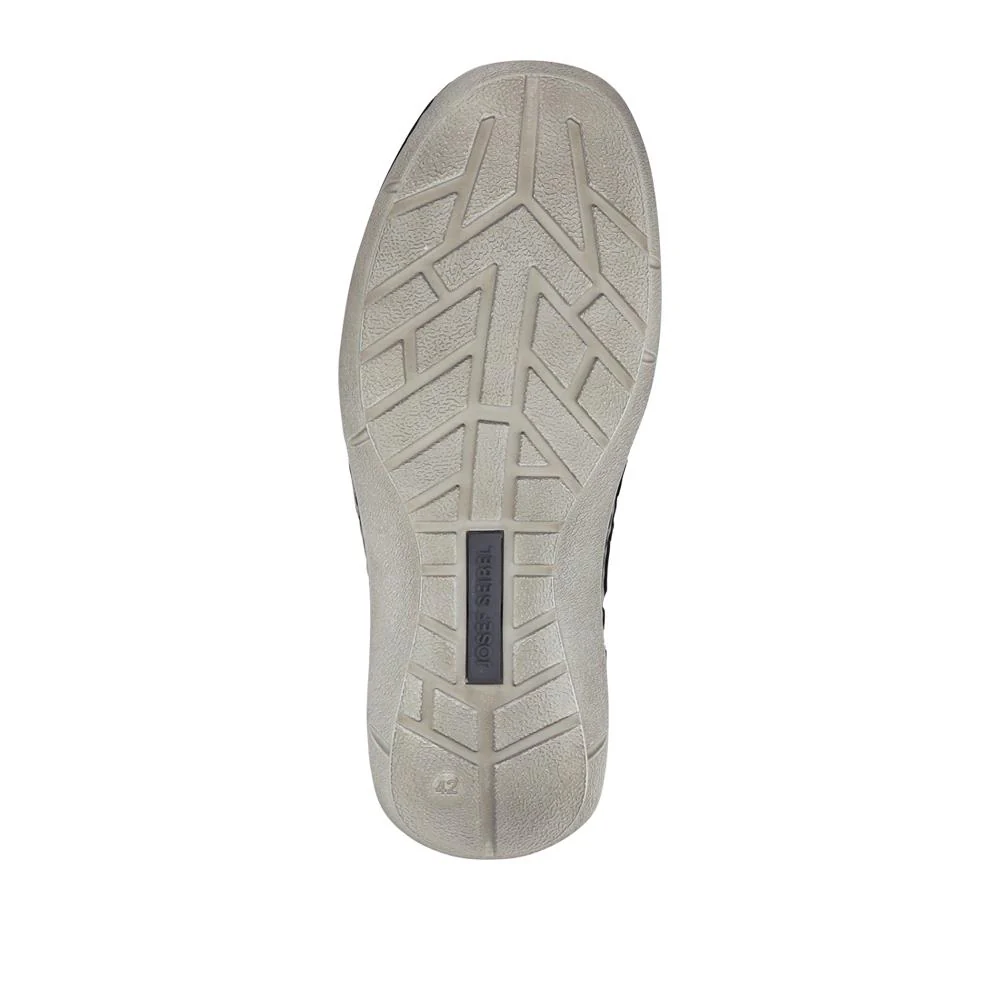 Wide-Fit Leather Touch-Fasten Shoes - JOSEF41507 / 327 047 - Navy - Image 6