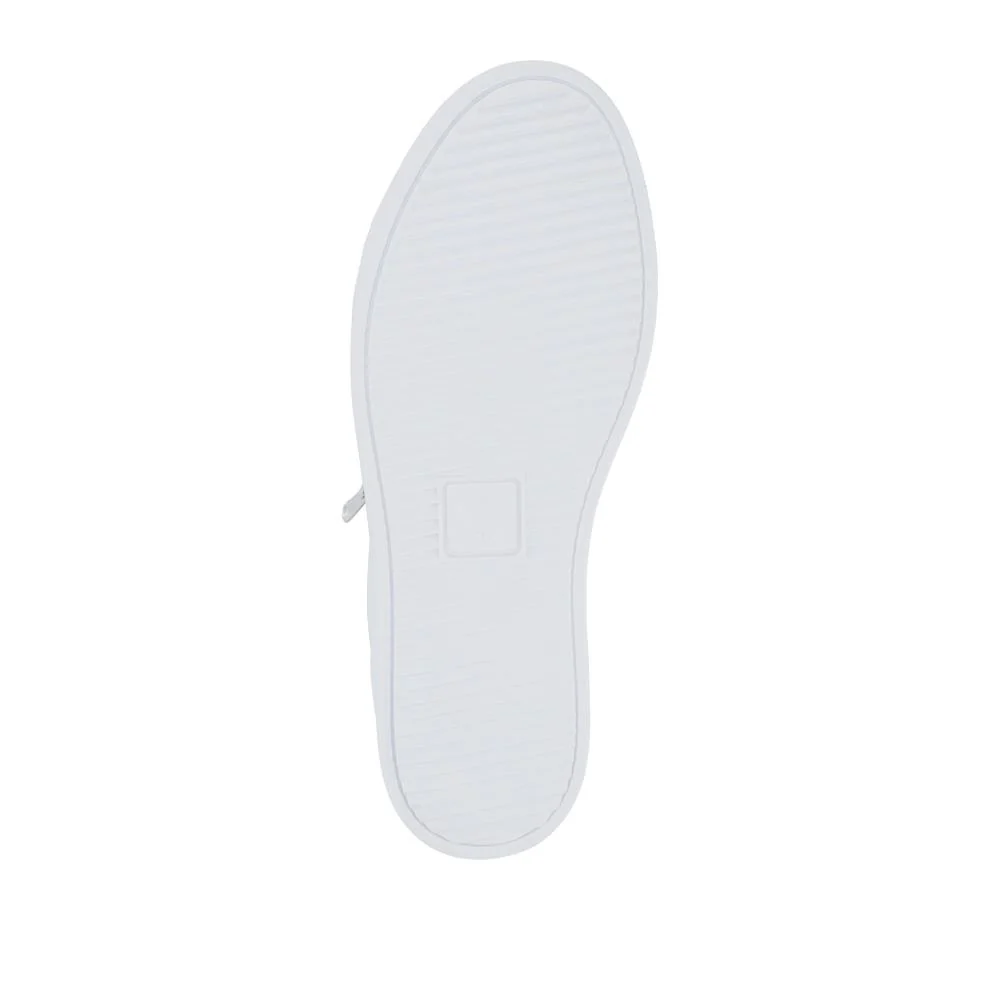 Wide Fit Leather Zip & Lace Trainers - ULUTA42000 / 328 391 - White - Image 7