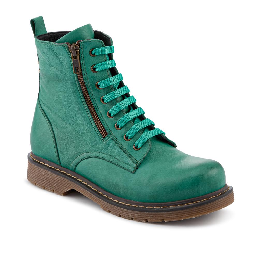 Wide-Fit Leather Zip-Up Boots - BELYNR42007 / 328 505 - Image 2