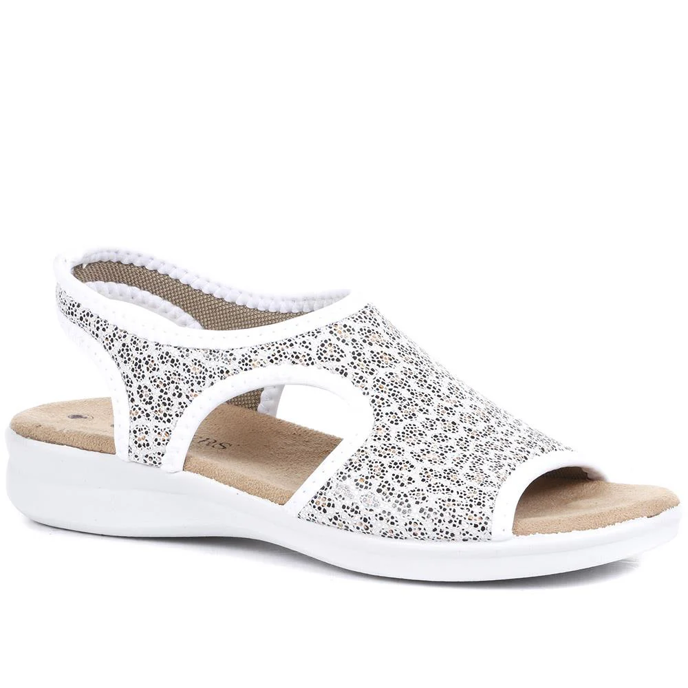 Leopard Print Pull-On Sandals - POLY33003 / 319 732 - Image 2