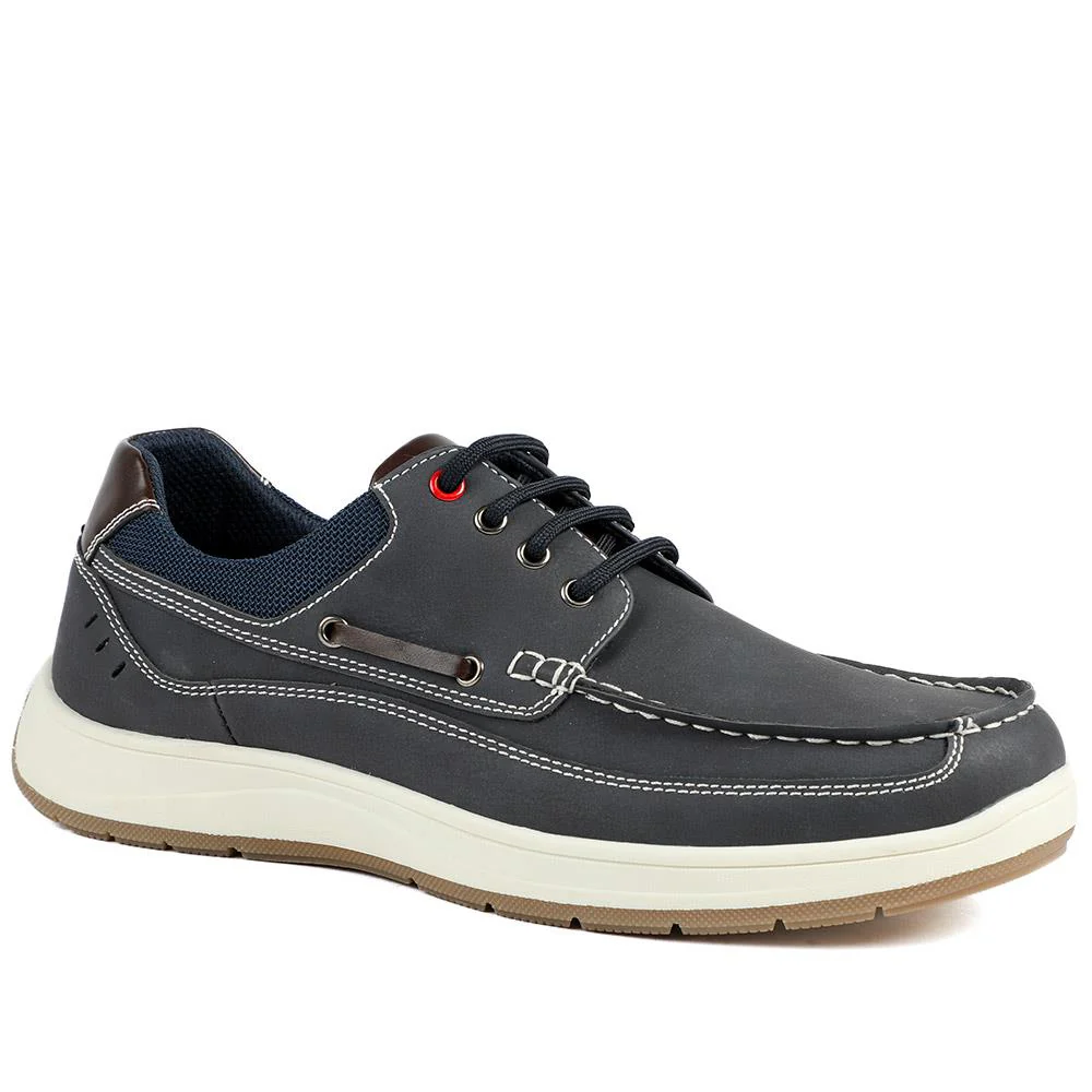 Wide Fit Lightweight Lace Up Shoes - CHANG43000 / 328 832 - Navy