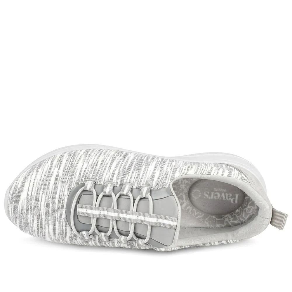 Wide Fit Memory Foam Bungee Lace Trainers - BRK43033 / 329 274 - Grey - Image 4
