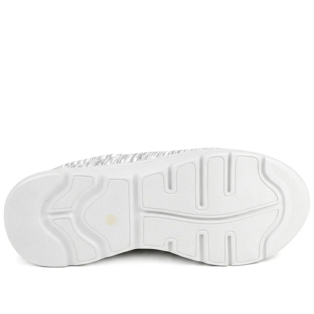 Wide Fit Memory Foam Bungee Lace Trainers - BRK43033 / 329 274 - Grey - Image 5