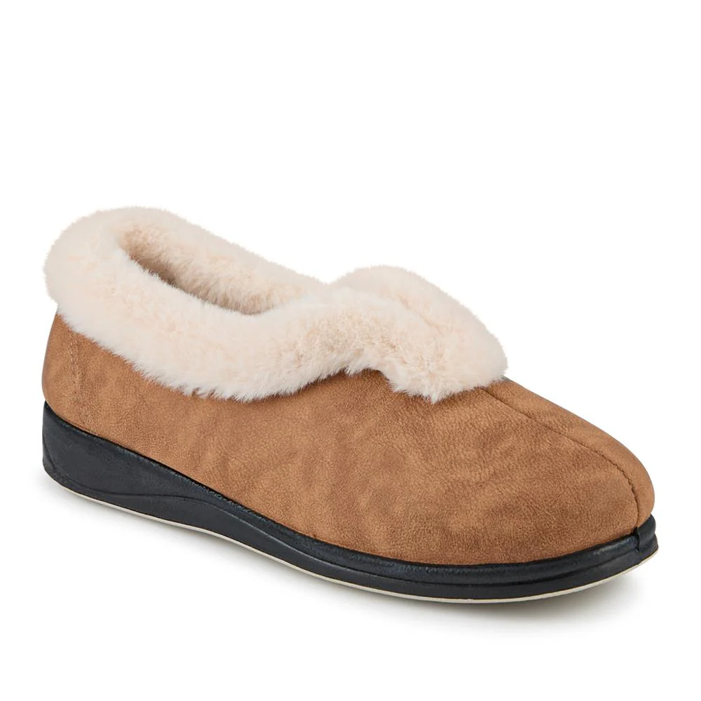 Wide Fit Memory Foam Cosy Slippers - QING42006 / 327 933