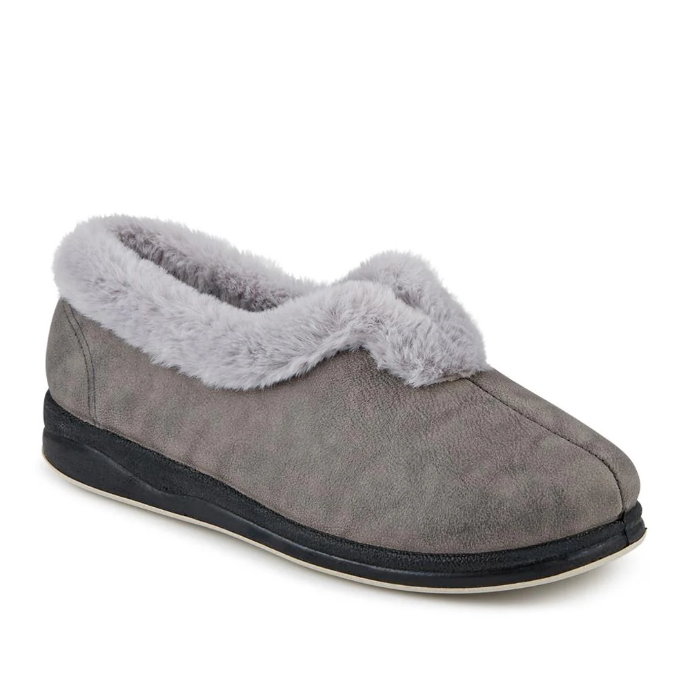 Wide Fit Memory Foam Cosy Slippers - QING42006 / 327 933 - Image 2