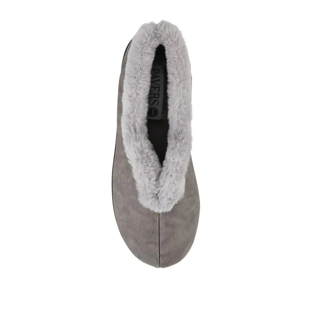 Wide Fit Memory Foam Cosy Slippers - QING42006 / 327 933 - Grey - Image 4