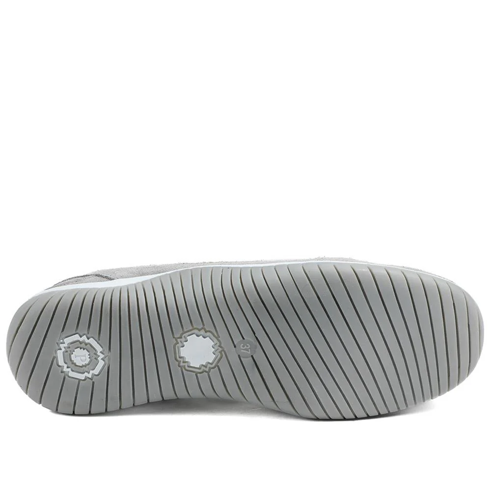 Wide Fit Memory Foam Floral Pumps - BRK43007 / 329 007 - Grey - Image 5