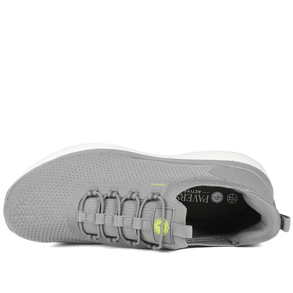 Easy Step In Wide Fit Memory Foam Lace Up Trainers - BOJIE43000 / 328 888 - Charcoal - Image 5