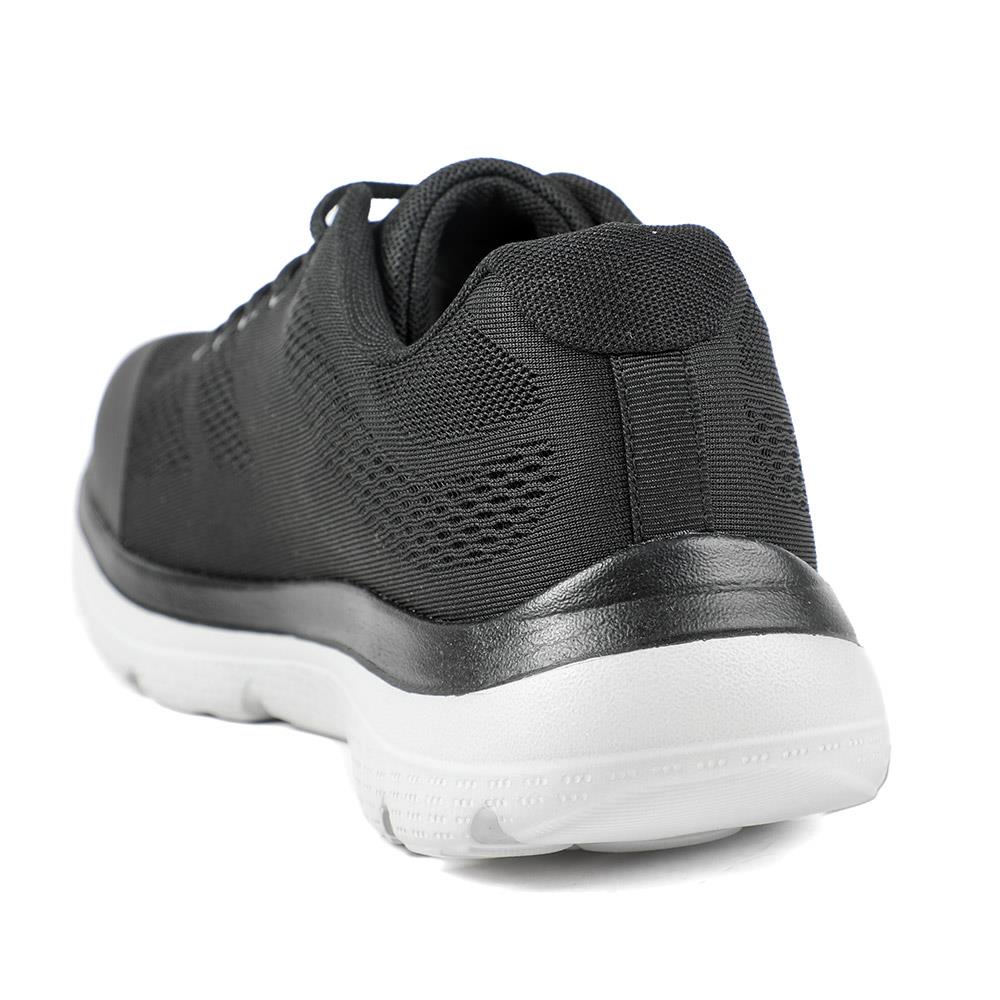 Wide Fit Memory Foam Lace Up Trainers - BOJIE43001 / 328 889 - Black - Image 4