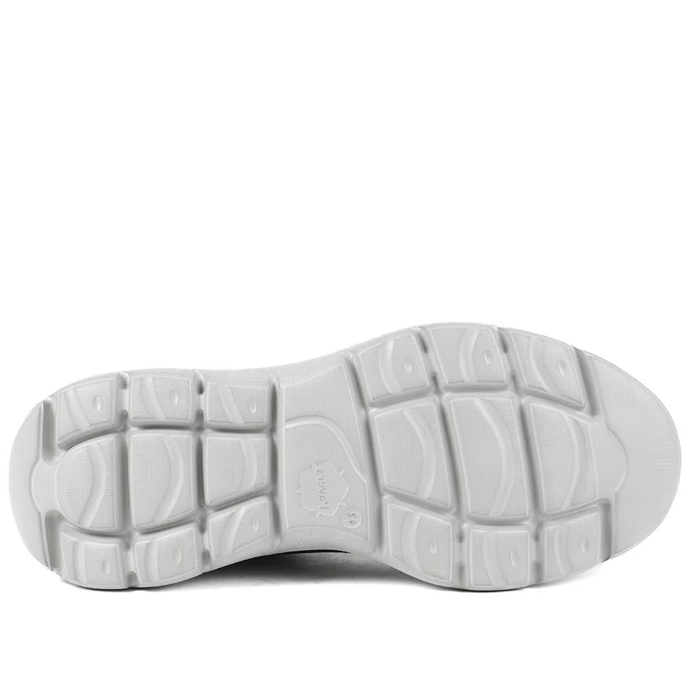 Wide Fit Memory Foam Lace Up Trainers - BOJIE43001 / 328 889 - Black - Image 6