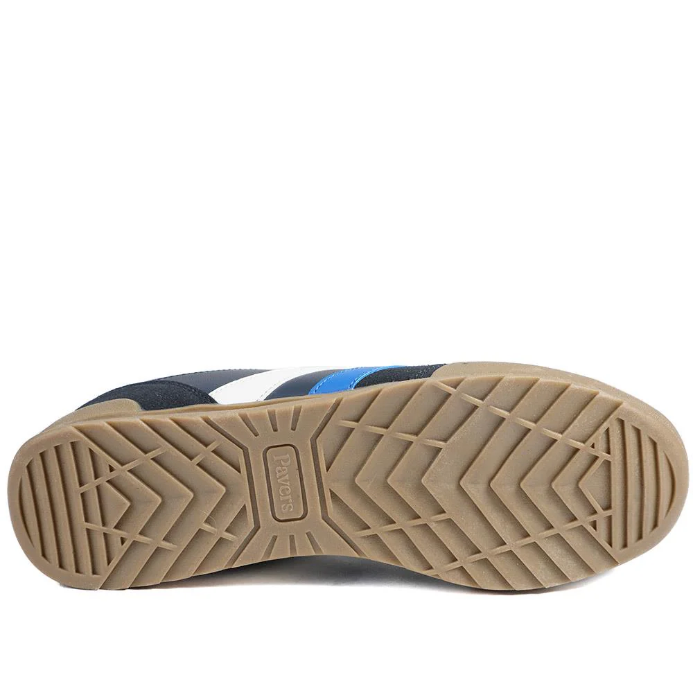 Wide Fit Memory Foam Lace Up Trainers - SUNCH43000 / 328 962 - Navy - Image 5