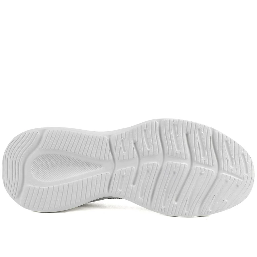 Wide Fit Memory Foam Easy Step In Trainers - BRK43041 / 329 070 - Khaki - Image 6