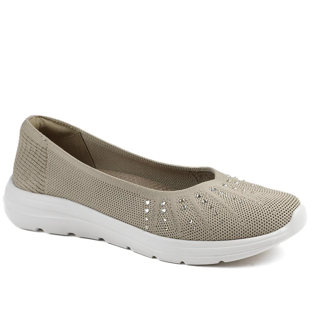 Wide Fit Memory Foam Sporty Pumps - BRK43008 / 328 977 - Image 3