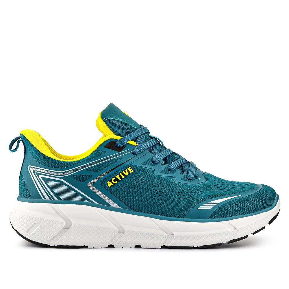 Easy Step In Wide Fit Memory Foam Trainers - BOJIE41008 / 326 944 - Aqua - Image 3