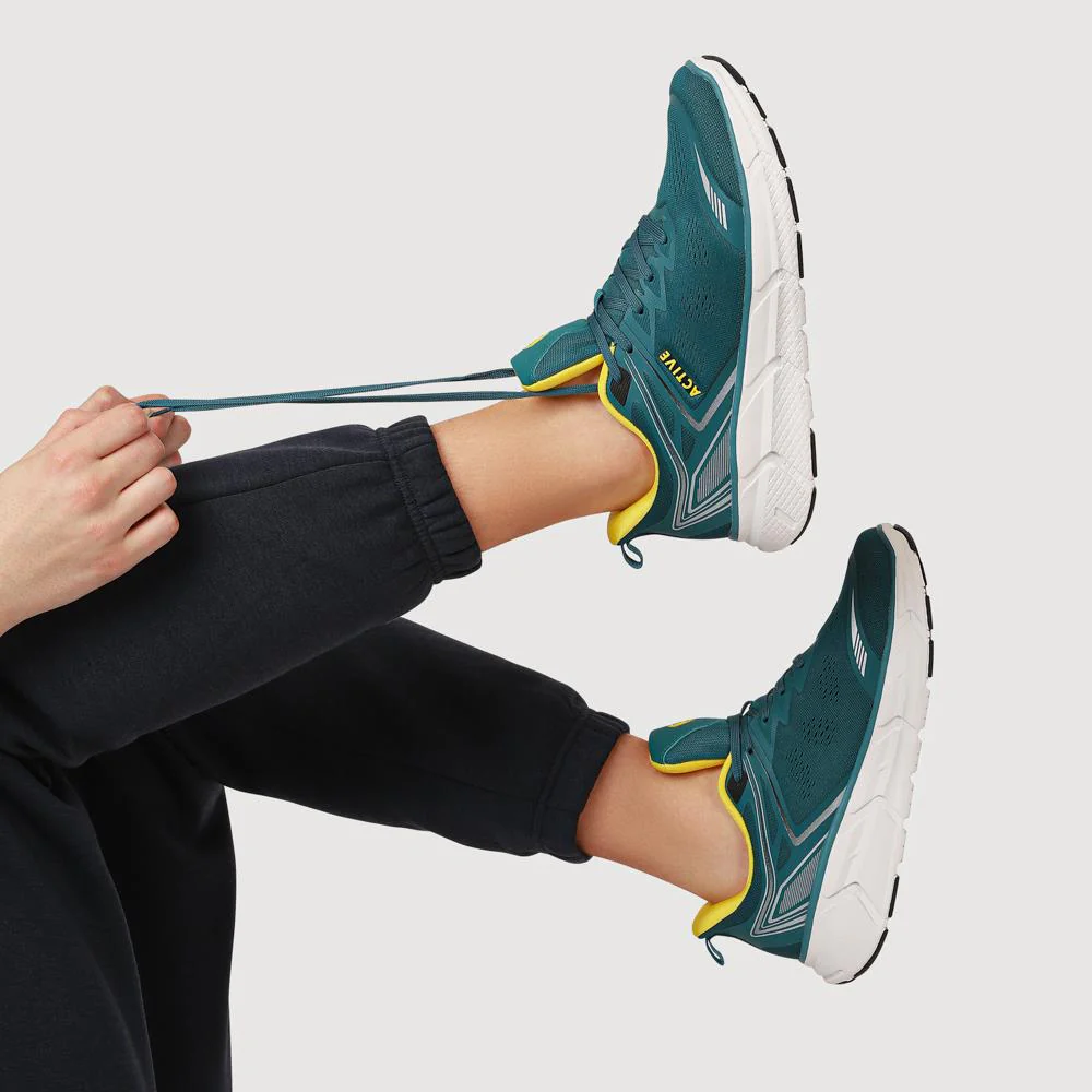 Easy Step In Wide Fit Memory Foam Trainers - BOJIE41008 / 326 944 - Aqua - Image 6