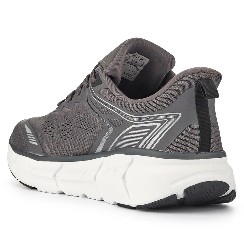 Easy Step In Wide Fit Memory Foam Trainers - BOJIE41008 / 326 944 - Grey - Image 4