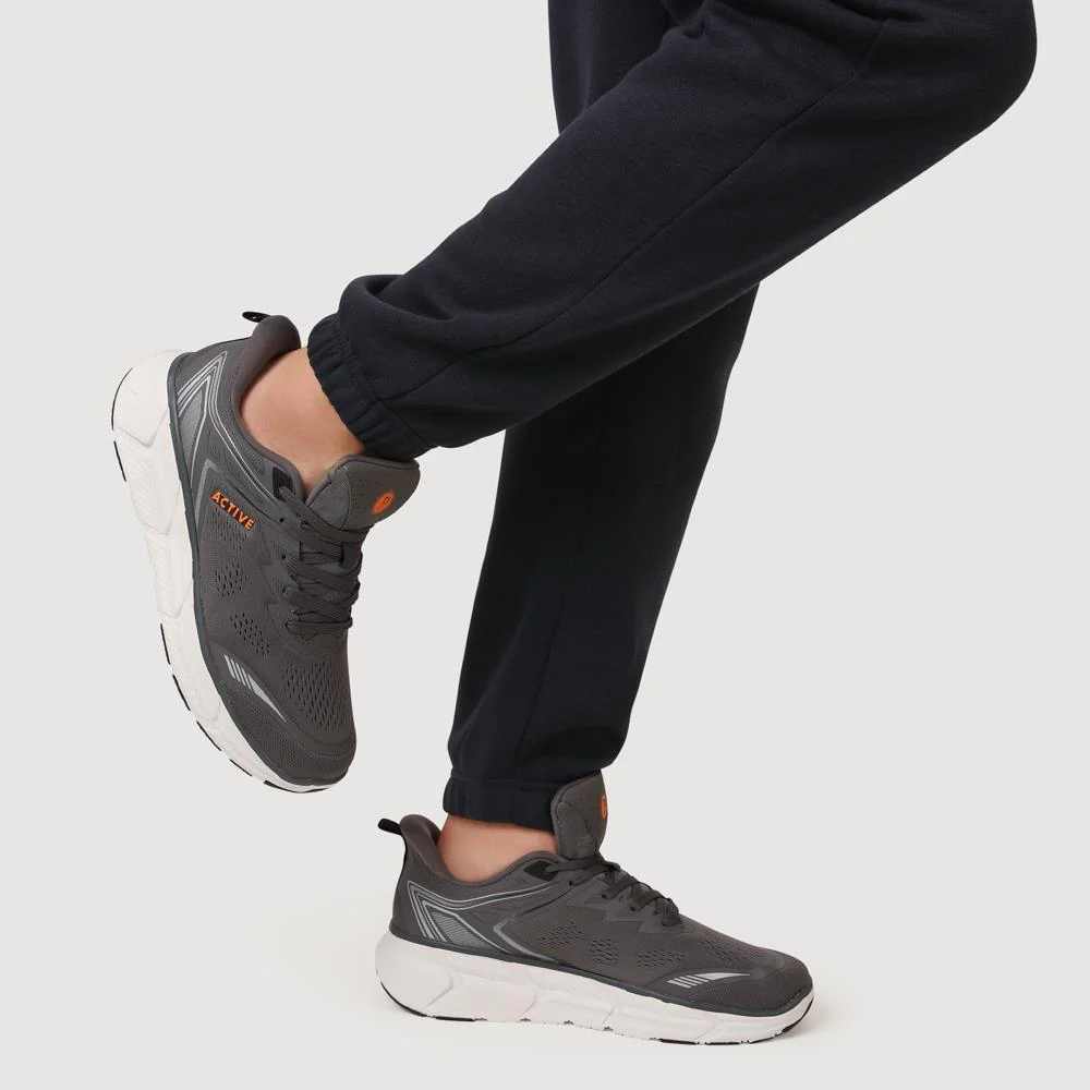 Easy Step In Wide Fit Memory Foam Trainers - BOJIE41008 / 326 944 - Grey - Image 6