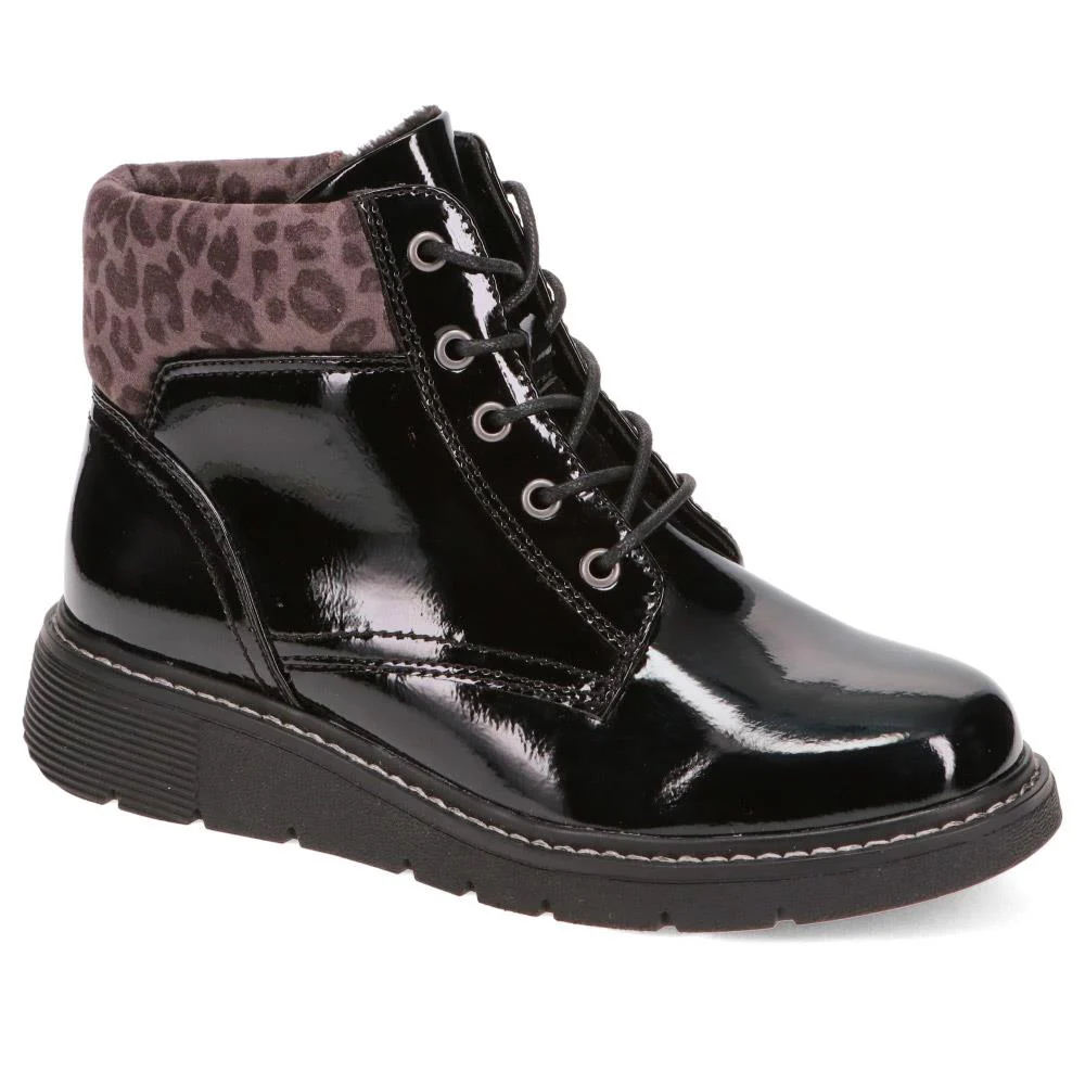Wide-Fit Patent Ankle Boots - WBINS40147 / 326 114 - Image 2