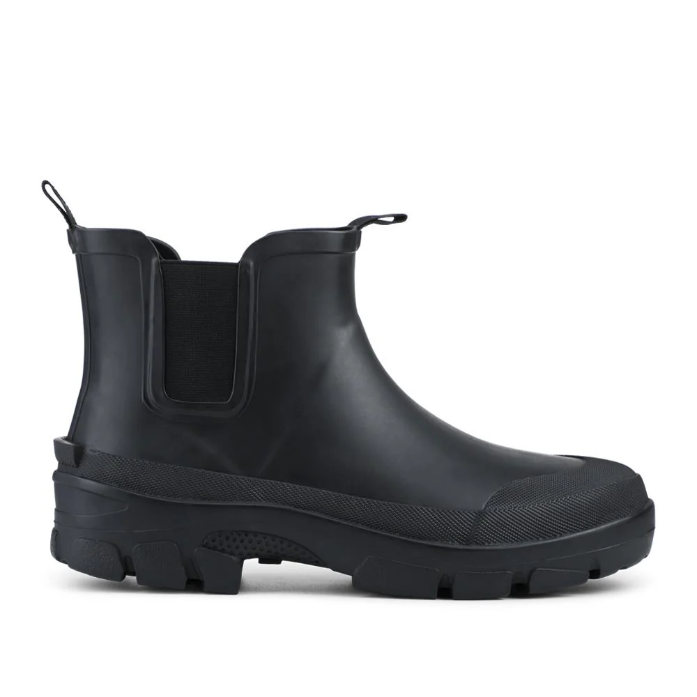 Wide Fit Rubber Ankle Boots - RAI42002 / 328 518 - Black - Image 2