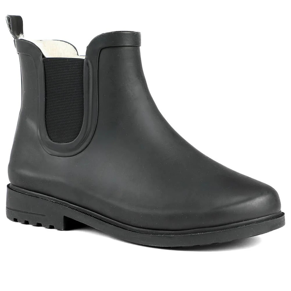 Wide Fit Rubber Ankle Wellies - HANGL42000 / 328 511