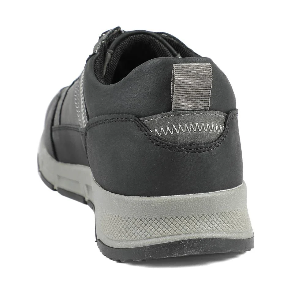 Wide Fit Rugged Lace Up Trainers - WBINS42068 / 327 865 - Grey - Image 4