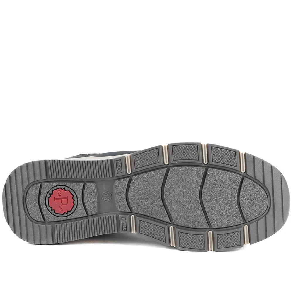 Wide Fit Rugged Lace Up Trainers - WBINS42068 / 327 865 - Khaki - Image 6