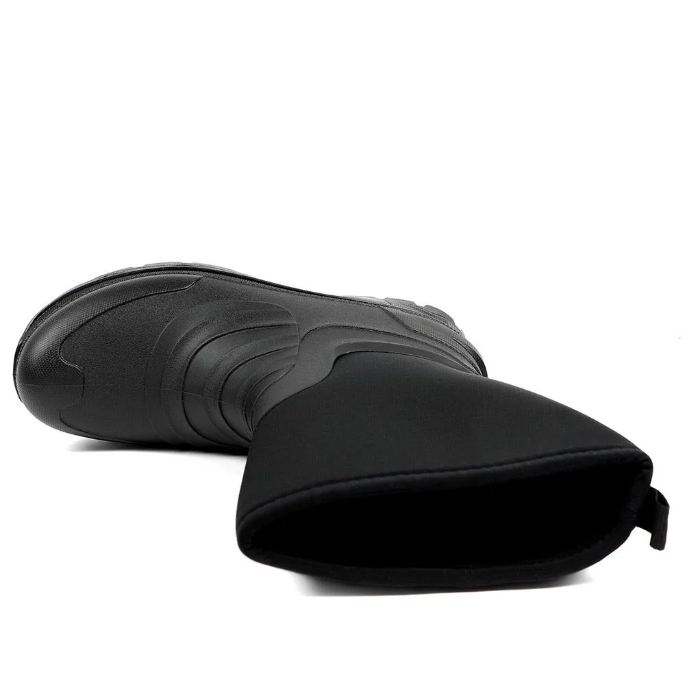 Wide Fit Rugged Water Resistant Wellies - FEI42006 / 328 528 - Black - Image 4