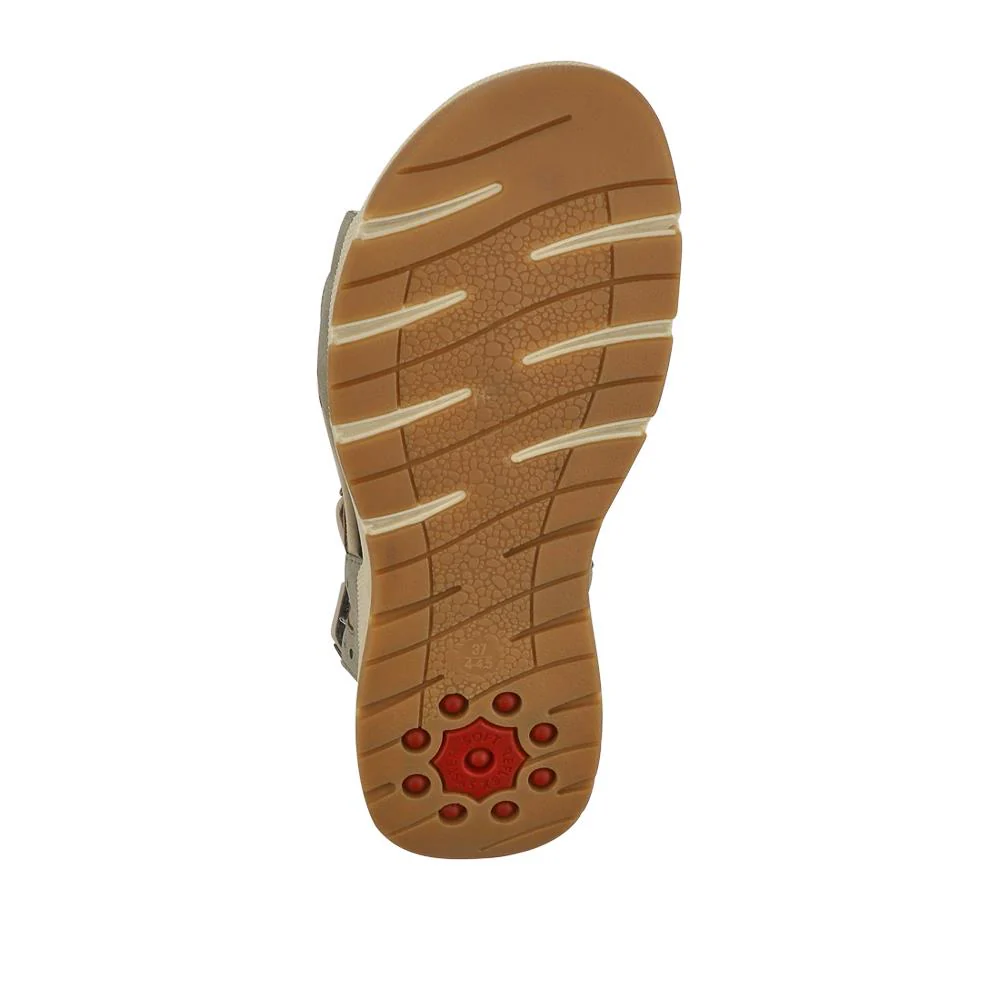 Wide-Fit Shock-Absorbing Sandals - RELIF41009 / 327 187 - Khaki - Image 7