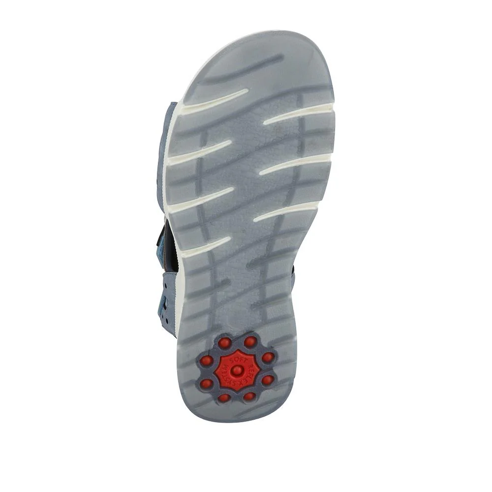 Wide-Fit Shock-Absorbing Sandals - RELIF41009 / 327 187 - Light Blue - Image 7