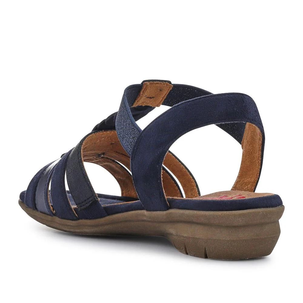 Wide-Fit Shock-Absorbing Sandals - RELIF41058 / 327 185 - Navy - Image 3