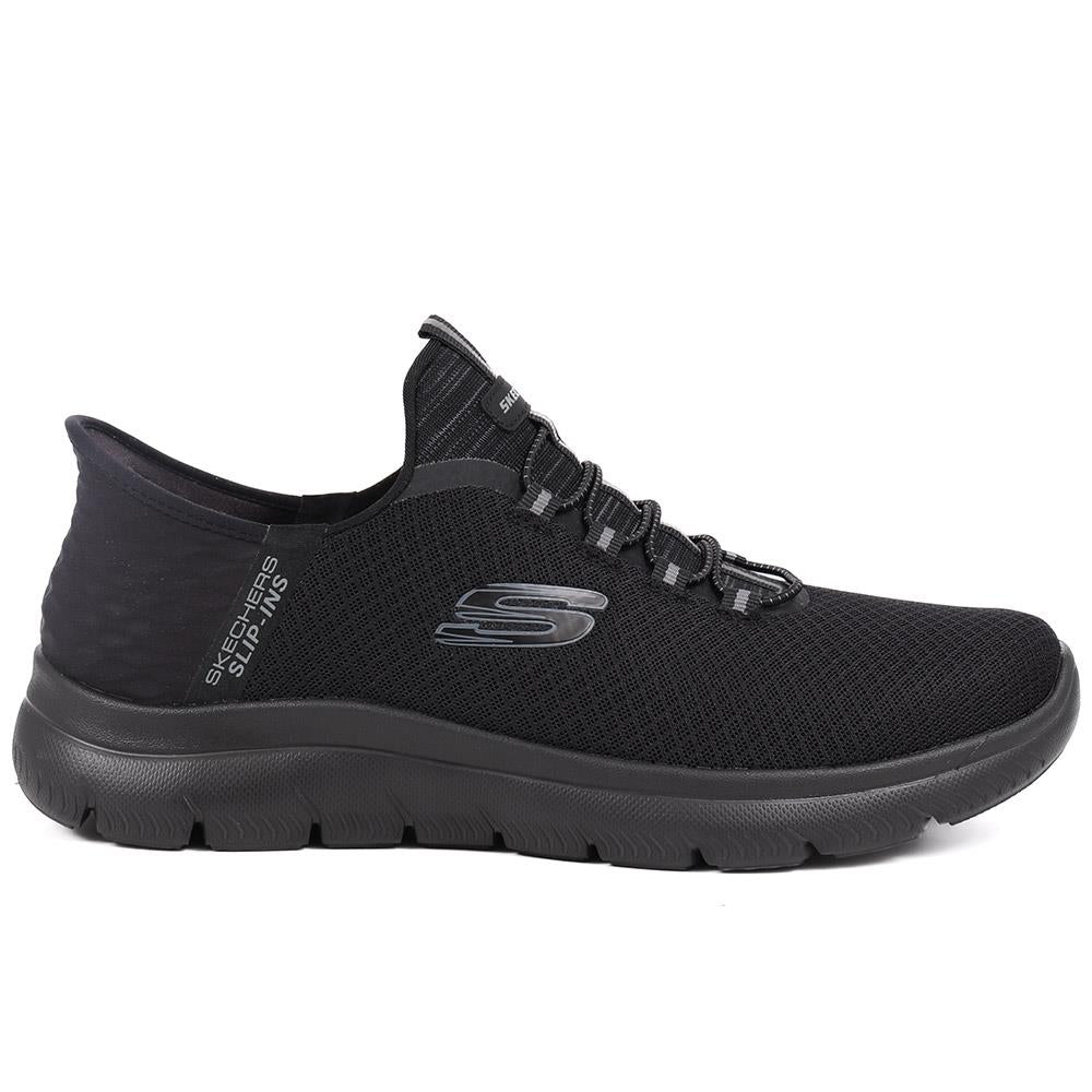 Wide Fit Skechers Slip-ins: Summits - High Range - SKE39041 / 324 777 - Black - Image 2