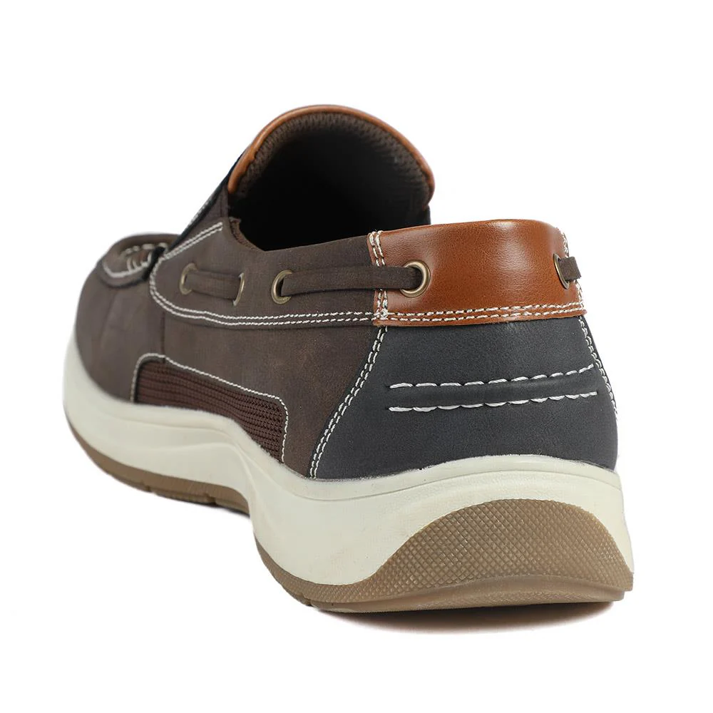 Wide Fit Slip On Casual Shoes - CHANG43001 / 328 833 - Brown - Image 3