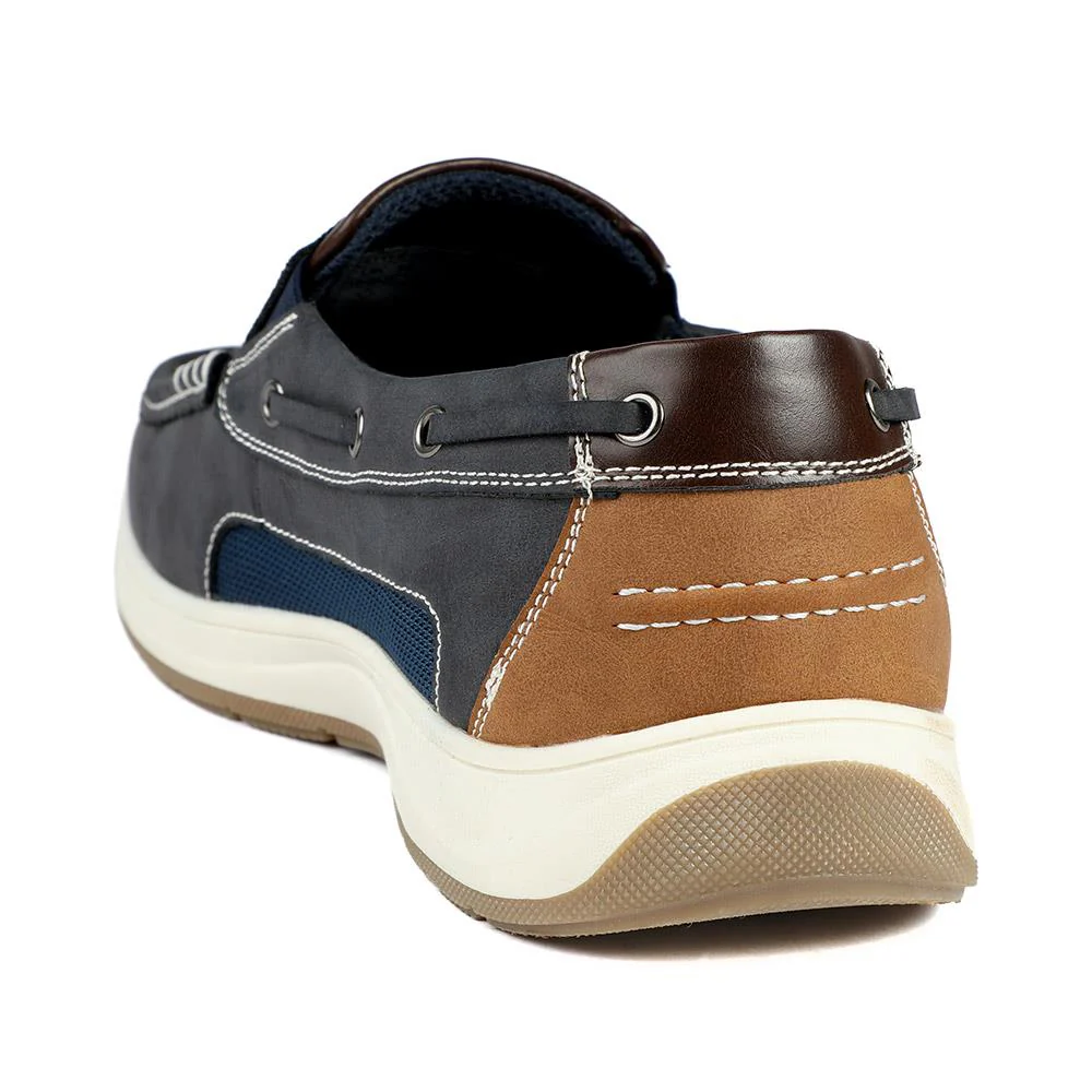 Wide Fit Slip On Casual Shoes - CHANG43001 / 328 833 - Navy - Image 3