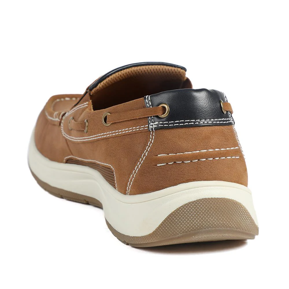 Wide Fit Slip On Casual Shoes - CHANG43001 / 328 833 - Tan - Image 3