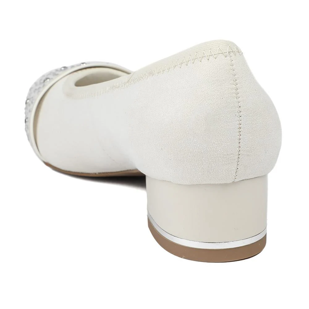Wide Fit Slip On Court Shoes - PLAN39013 / 325 529 - Beige - Image 3
