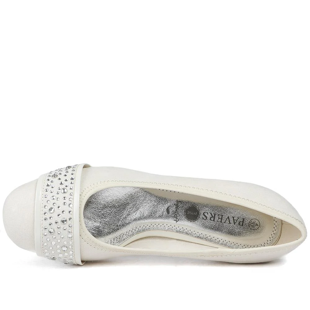 Wide Fit Slip On Court Shoes - PLAN39013 / 325 529 - Beige - Image 4