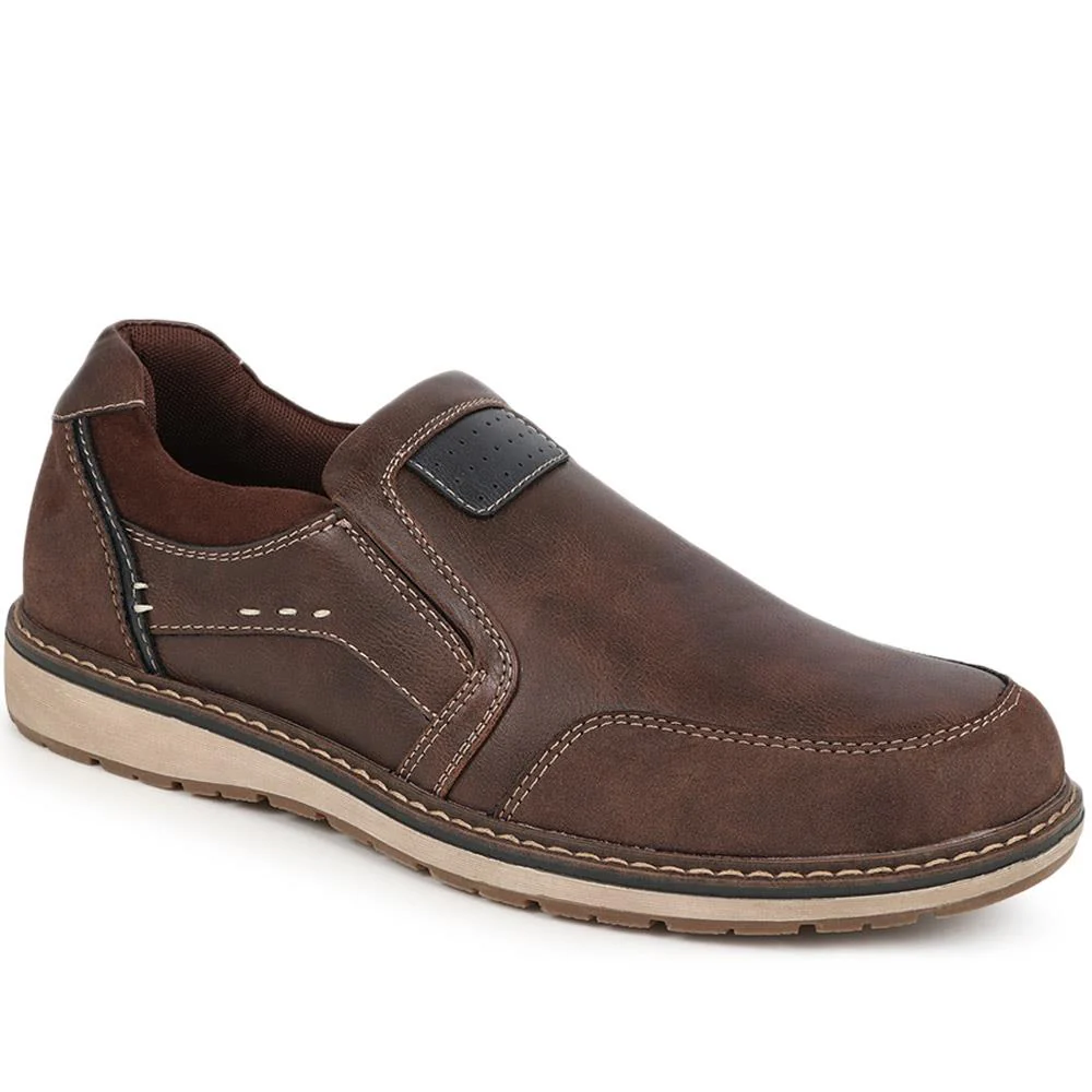 Wide Fit Slip-On Trainers  - WBINS40053 / 325 792 - Image 2