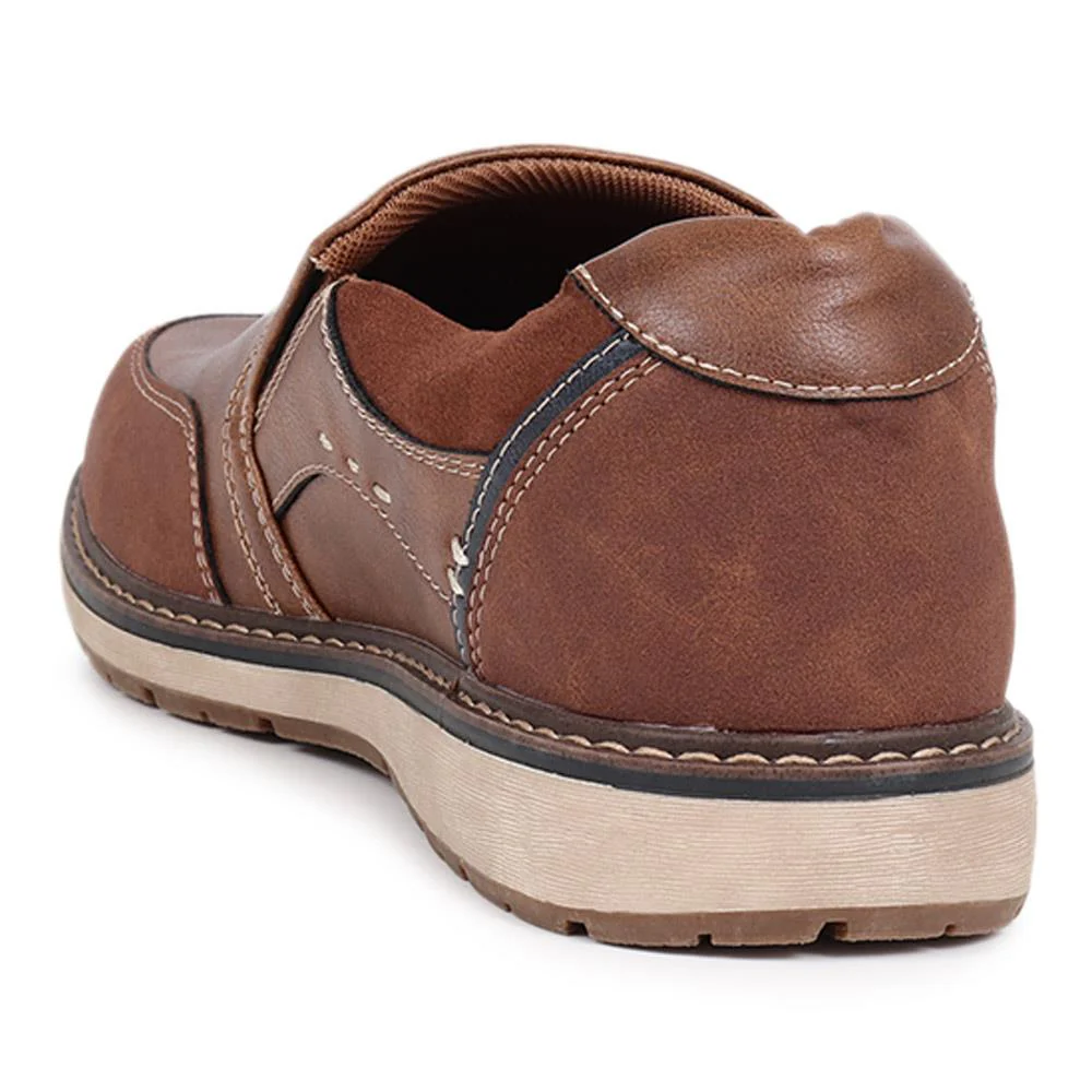Wide Fit Slip-On Trainers - WBINS40053 / 325 792 - Tan - Image 3