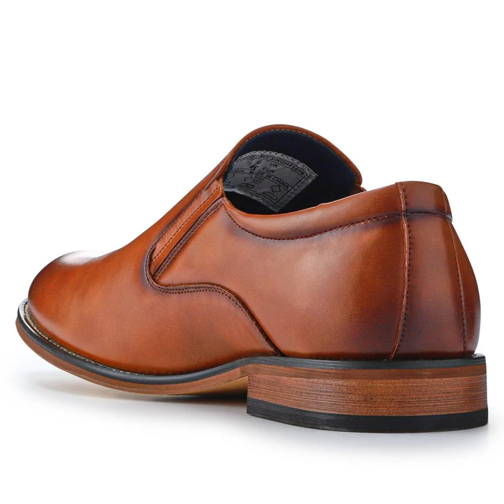 Wide Fit Smart Slip On Shoes - XINGH41008 / 327 503 - Tan - Image 3