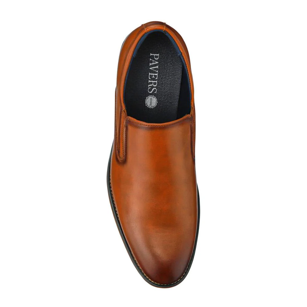 Wide Fit Smart Slip On Shoes - XINGH41008 / 327 503 - Tan - Image 4