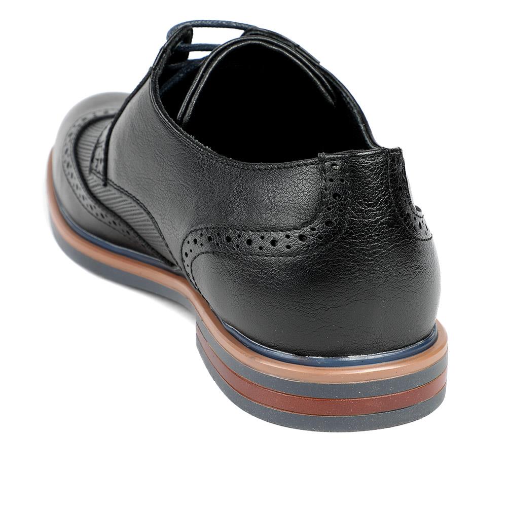 Wide Fit Smart Lace Up Brogues - JIAHU43002 / 329 333 - Black - Image 3