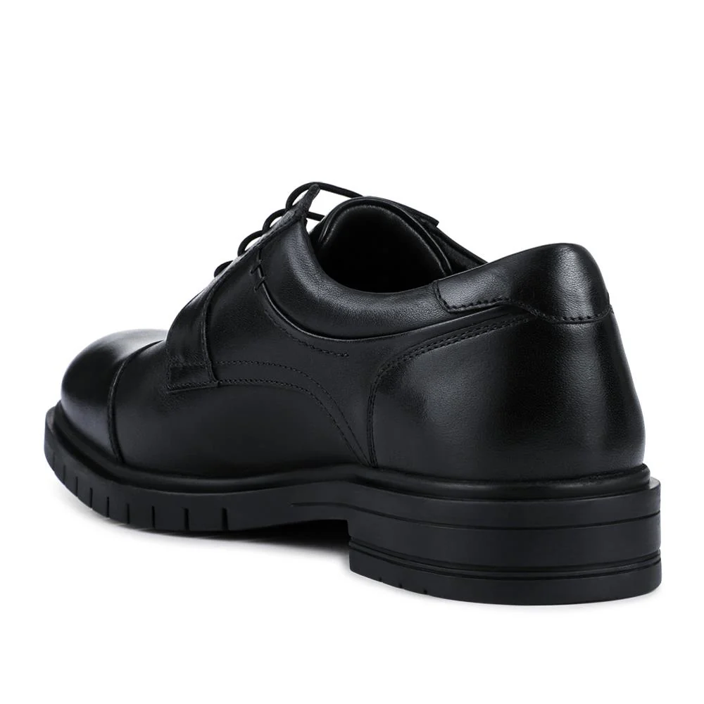 Wide Fit Smart Leather Derby Shoes - JFOOT42026 / 328 191 - Black - Image 3