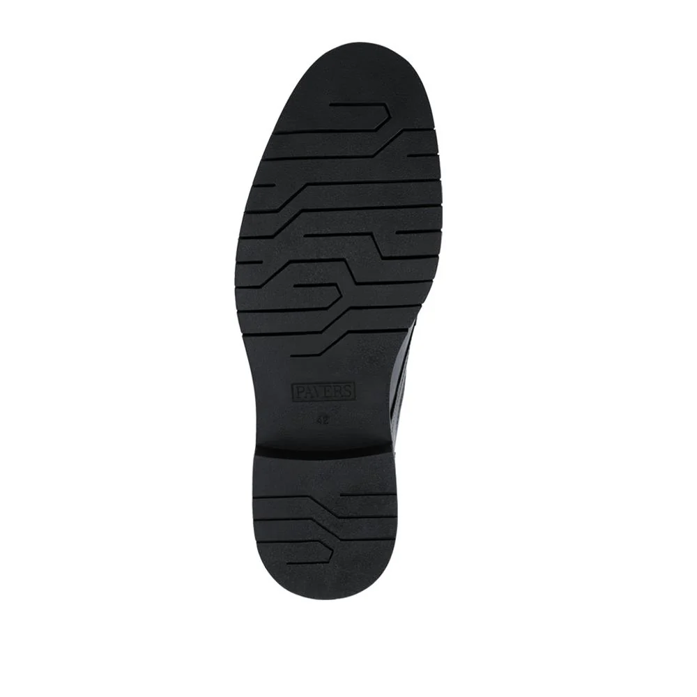 Wide Fit Smart Leather Derby Shoes - JFOOT42026 / 328 191 - Black - Image 4